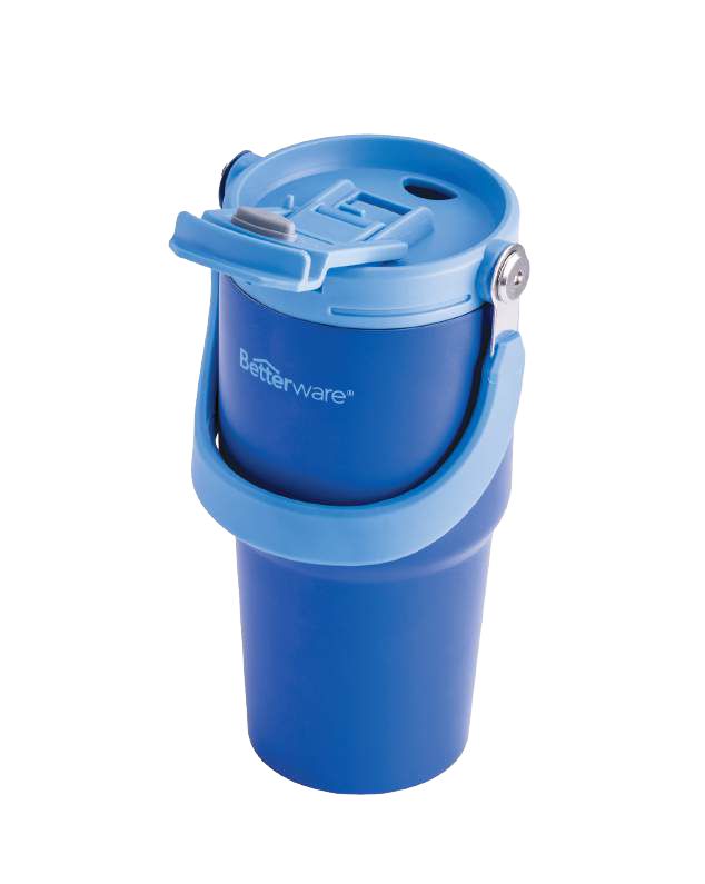 Termo Dúo Betterware 600ml - ¡Bebidas Frías o Calientes con Doble Boquilla!