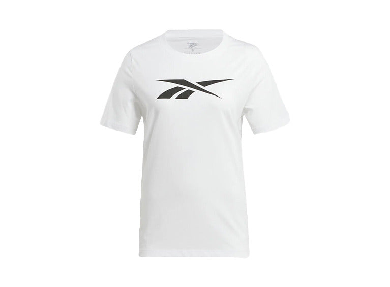 Camiseta Deportiva Blanca Reebok con Logo Clásico para Mujer